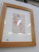 A framed and glazed Grecian print