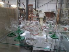 A decanter and glass ware