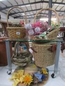 A quantity of basket ware
