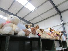 A large quantity of soft toys