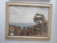 A framed and glazed rural scene
