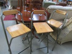 3 folding stools