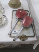A dressing table tray,
