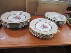 An 18 piece dinner set