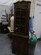 A corner cabinet