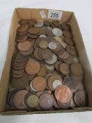 A mixed lot of assorted coins
