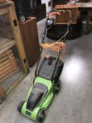 A challenge electric mower