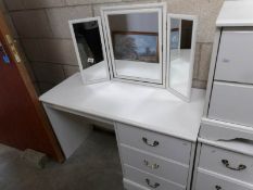 A white dressing table