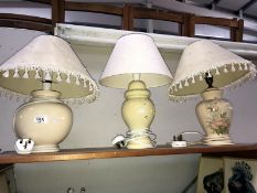 3 table lamps