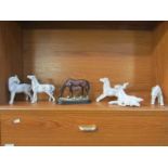 6 horse figures