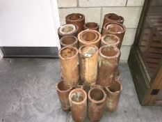 A quantity of terracotta pipes