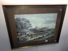 A large framed print of Windsor Castle