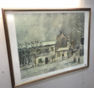 A large print by Maurice Utrillo,