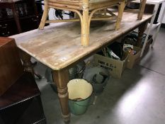 A pine dining table / kitchen table