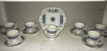 A Coalport 20 piece Revelry tea set consisting of 6 cups & side plates, 5 saucers, milk jug,