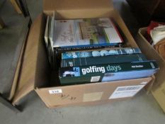 A mixed lot of books on golf and golfing including Henry Cotton, James Braid by Bernard Darwin,