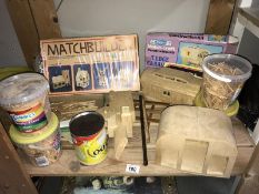 A quantity of matchstick model kits