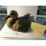 A Poole pottery stoneware figure of a mallard duck modelled and sculpted by Barbara Linley Adams,