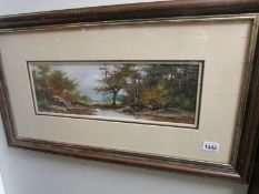 An original oil landscape signed Piva.