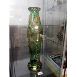 A early to mid 20th century vase with painted floral decoration