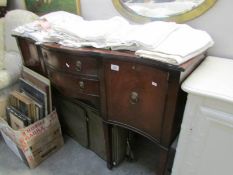 A mahogany sideboard