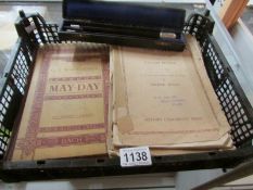 A collection of Lincoln music memorabilia including cased conductor's challenge baton with silver