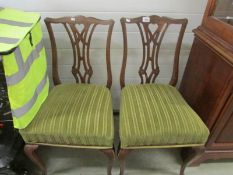 A pair of 19th century chairs.