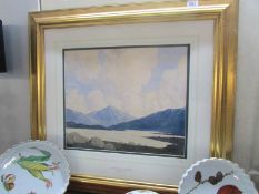 A gilt framed print entitled 'In The West of Ireland' by Paul Henry,