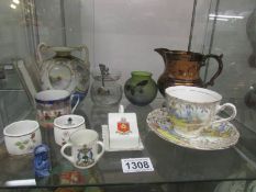 A mixed lot including Noritake, Lustre jug,