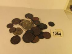 A quantity of 18th & 19th century coins and tokens including George III, William IV,