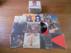 A Box (Appox 60) of Progressive and Classic Rock LP’s records Beatles, Rolling Stones, Genesis,