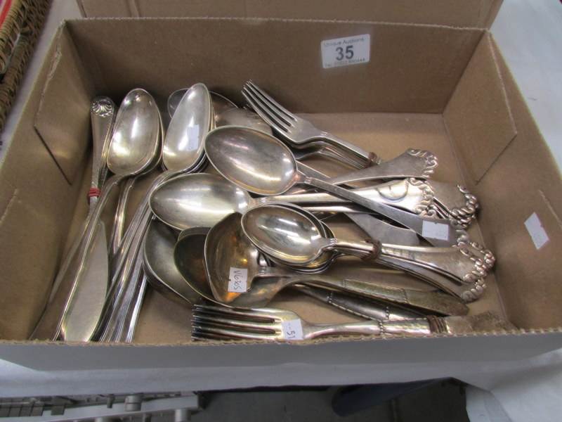 A quantity of good Danish silver plated cutlery