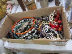 A box of costume jewellery