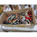 A box of costume jewellery