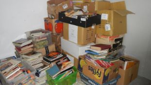 A large collection of books on fiction and non-fiction (mnay boxes)