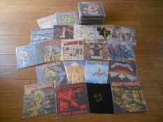 A Box (Appox 60) Rock, Heavy Metal LP’s records Metallica, Iron Maiden, Guns and Roses, Hawkwind,