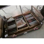 A tray with 3 boxes of postcards including novelty, glamour, animals,