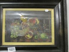 A framed and glazed still life.