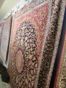 A Keshan carpet,