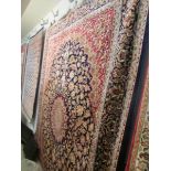 A Keshan carpet,