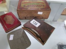 A missionary collection box, a rare 'Snap' card deck,