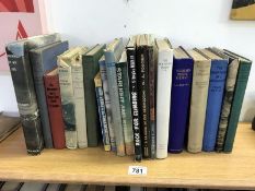 A collection of vintage mountaineering books