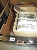 A tray of 4 boxes of postcards including Somerset, Surrey, Nottinghamshire, Northumberland,