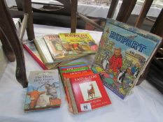 A quantity of old children's books and annuals including Ladybird,