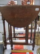 A small gate leg table