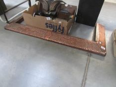 A Flemish copper fire curb