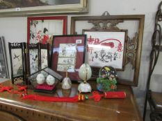 A mixed lot of oriental items etc