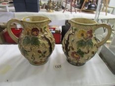 A pair of Wood's Indian Tree pattern jugs