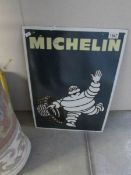 A Michelin enamel sign.