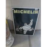 A Michelin enamel sign.